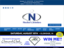 Tablet Screenshot of neckersjewelers.com